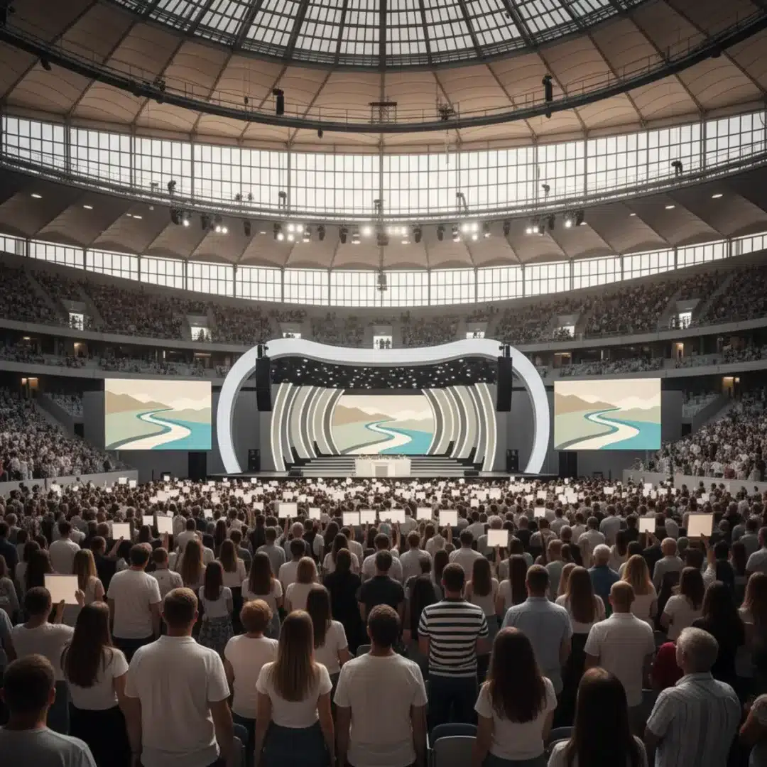 Szerkesztőségi fotó az országjáró kampány két rendezvényének helyszínéről egy magyar városban, semleges politikai hangulatban