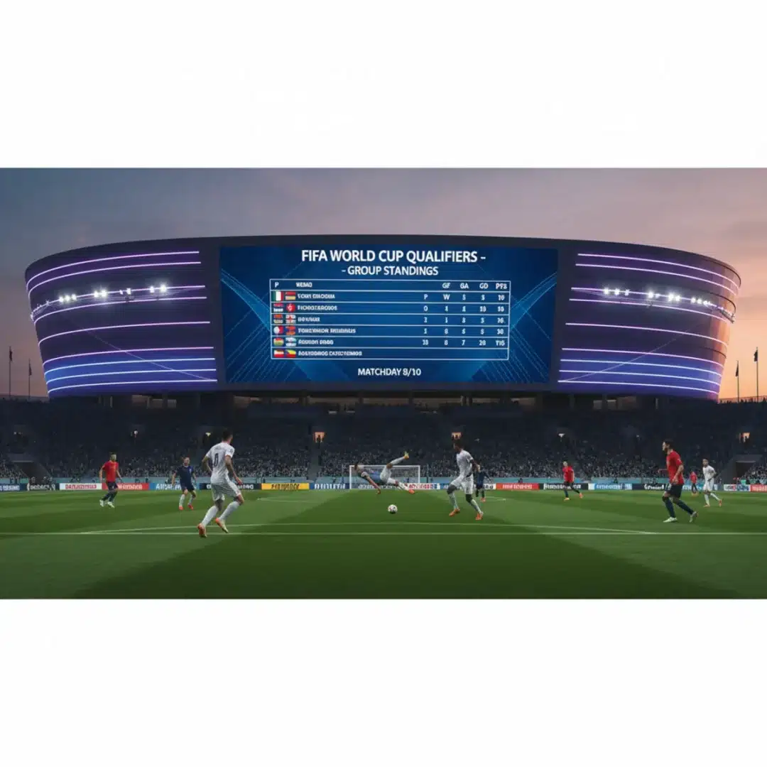 Szerkesztőségi fotó, amely semlegesen ábrázolja a Bosznia-Hercegovina és Románia vb-selejtező mérkőzéseit