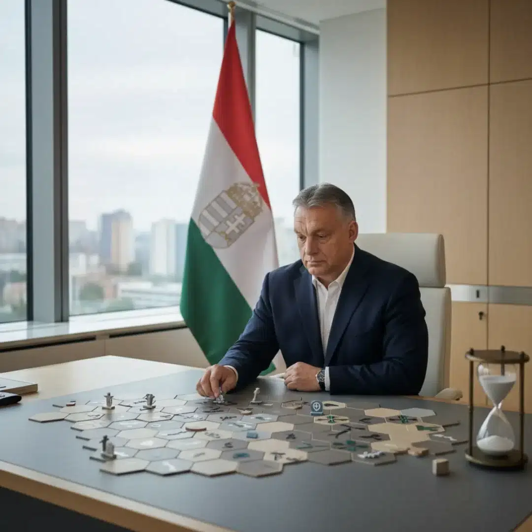 Szerkesztőségi fotó, amely semlegesen ábrázolja Orbán Viktor témáját