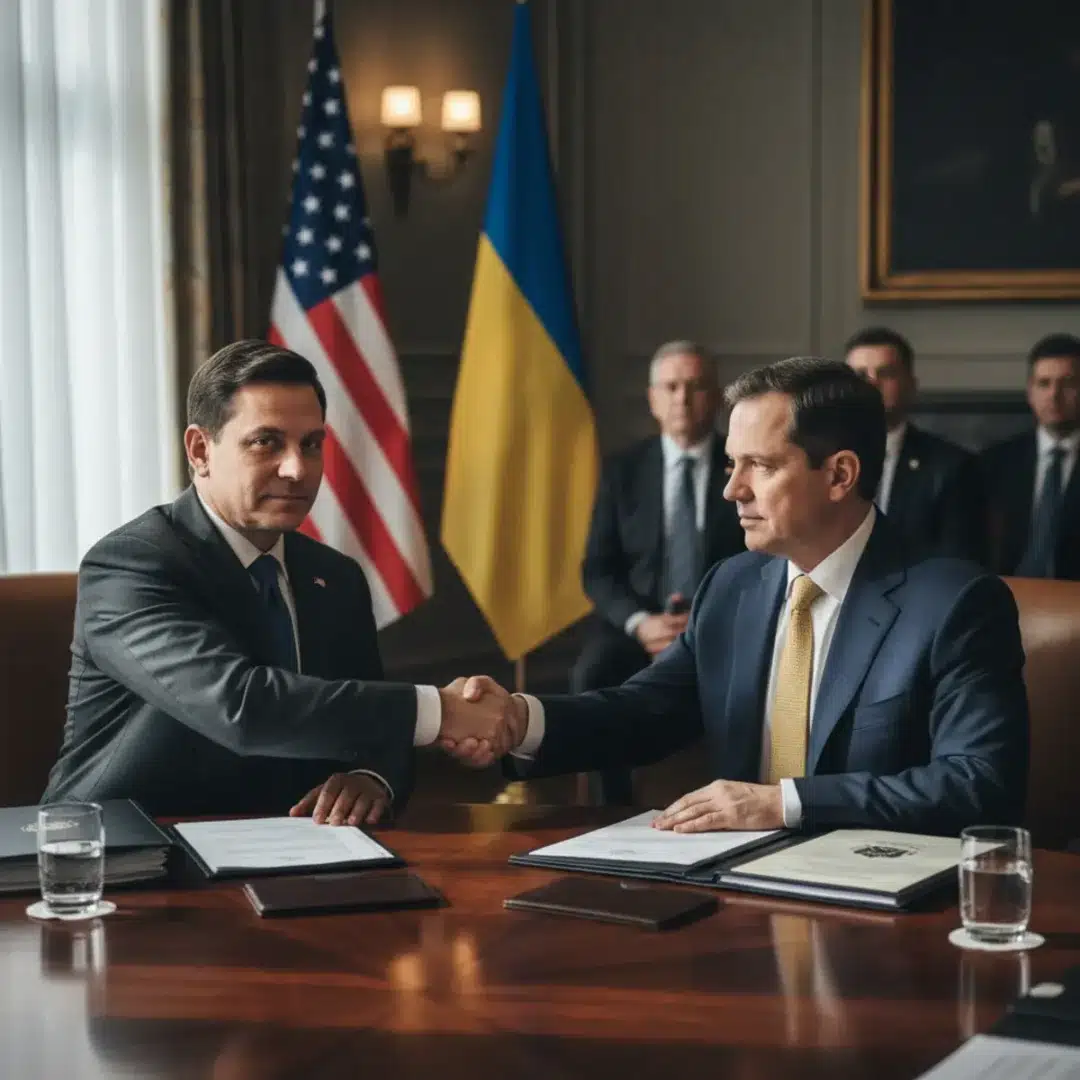 Marco Rubio és Andrij Jermak kezet fog Genfben a béketárgyaláson