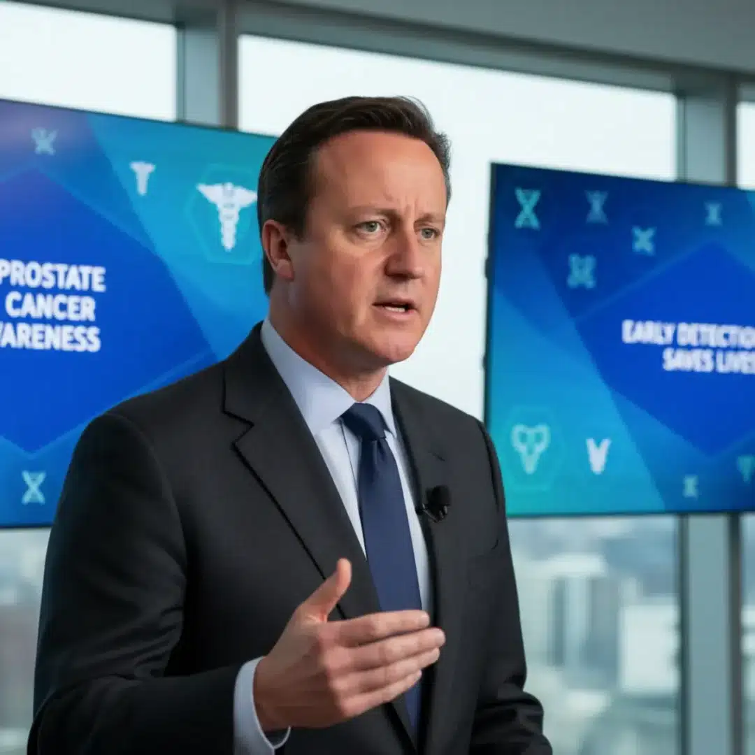 David Cameron prosztatarák diagnózisáról beszél