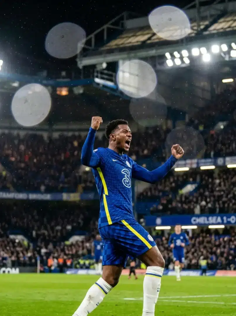 A Chelsea játékosai ünneplik a gólt a Barcelona elleni Bajnokok Ligája mérkőzésen