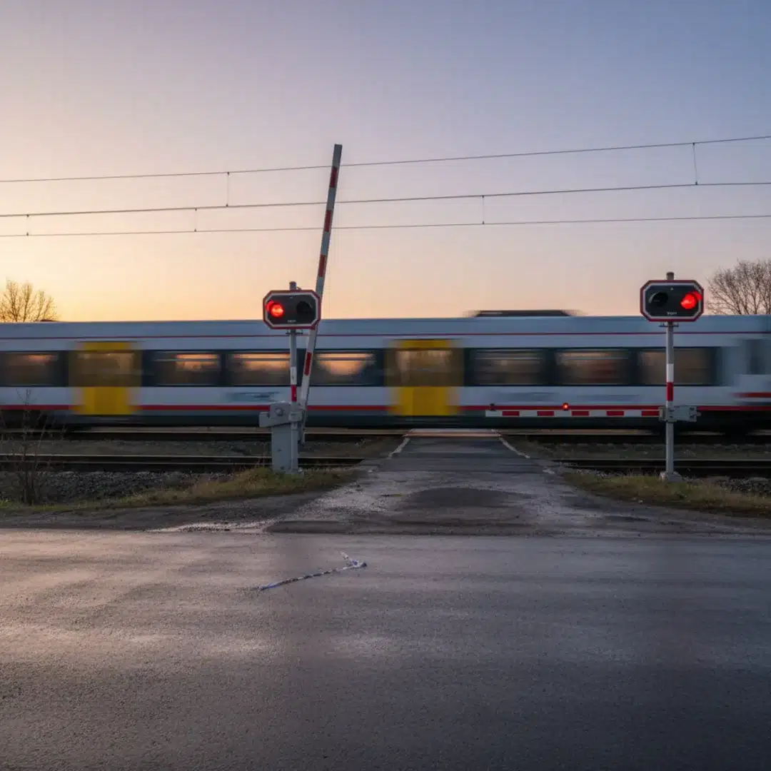 Szerkesztőségi fotó, amely semlegesen ábrázolja a szentmártonkátai vonatbaleset témáját