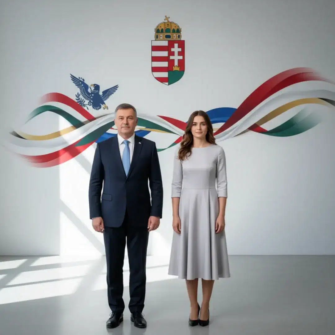Szerkesztőségi fotó, amely semlegesen ábrázolja Orbán Ráhel jelenlétét a washingtoni gálavacsorán