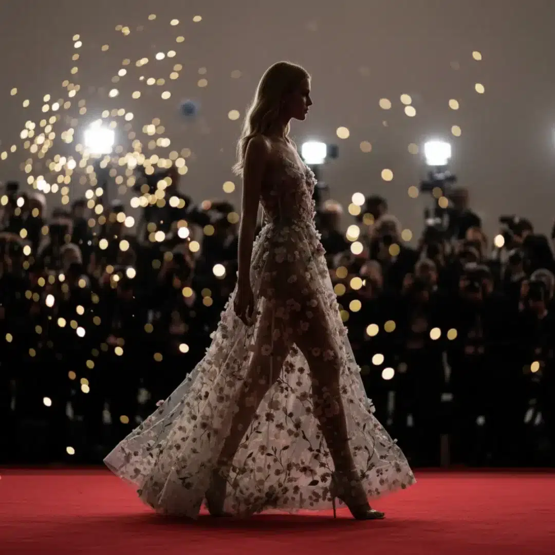 Szerkesztőségi fotó, amely semlegesen ábrázolja a Heidi Klum témáját