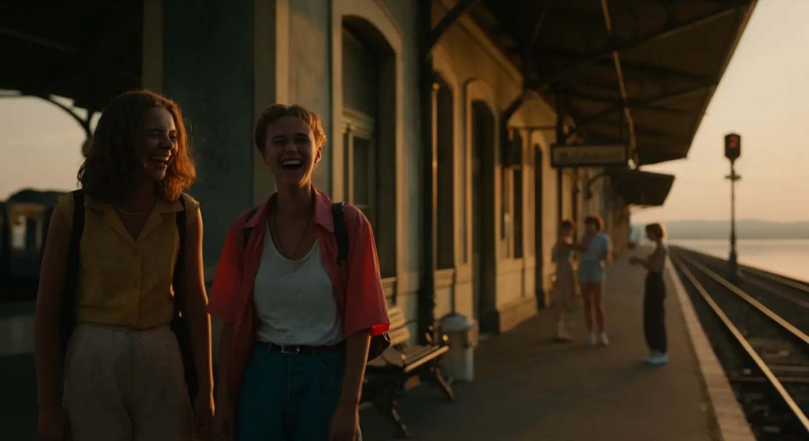 Jelenet a Hogyan tudnék élni nélküled című filmből, retro balatoni hangulatban