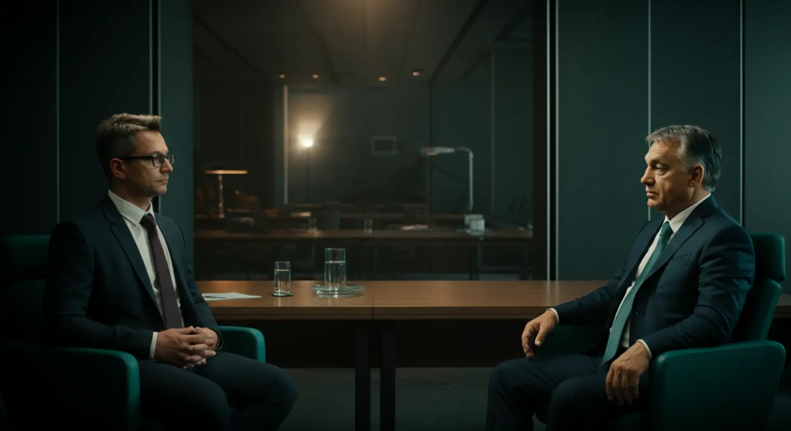 Orbán Viktor miniszterelnök és Bóka János miniszter tárgyalása az irodában