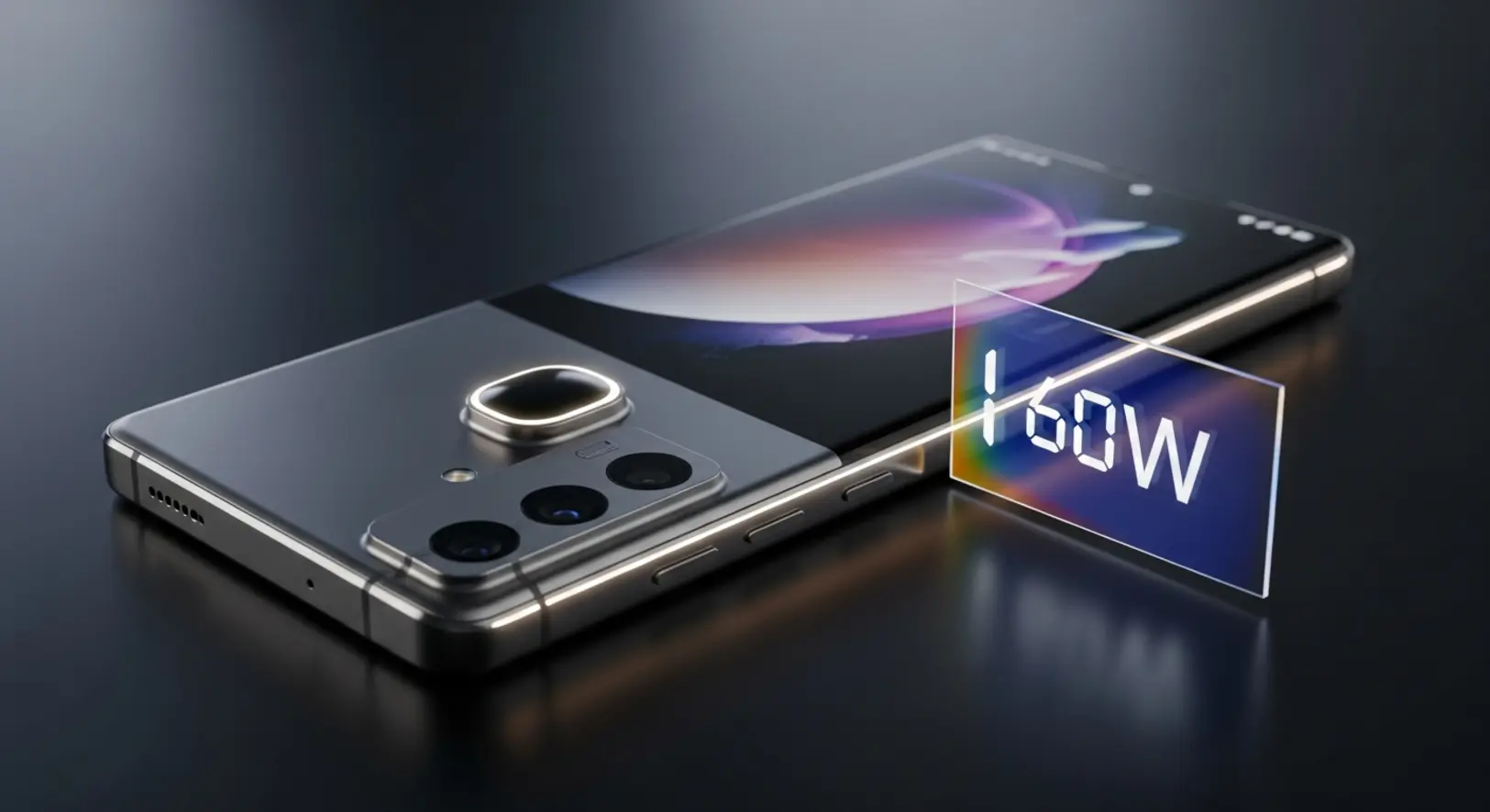 Samsung Galaxy S26 Ultra koncepció render sötét háttérrel és új kamera elrendezéssel