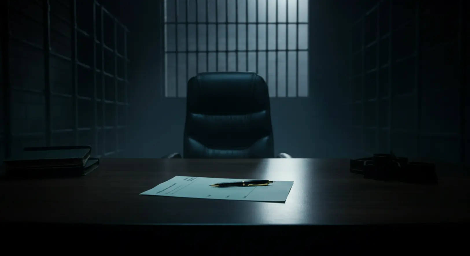 Üres igazgatói iroda a Szőlő utcai javítóintézetben a lemondás után